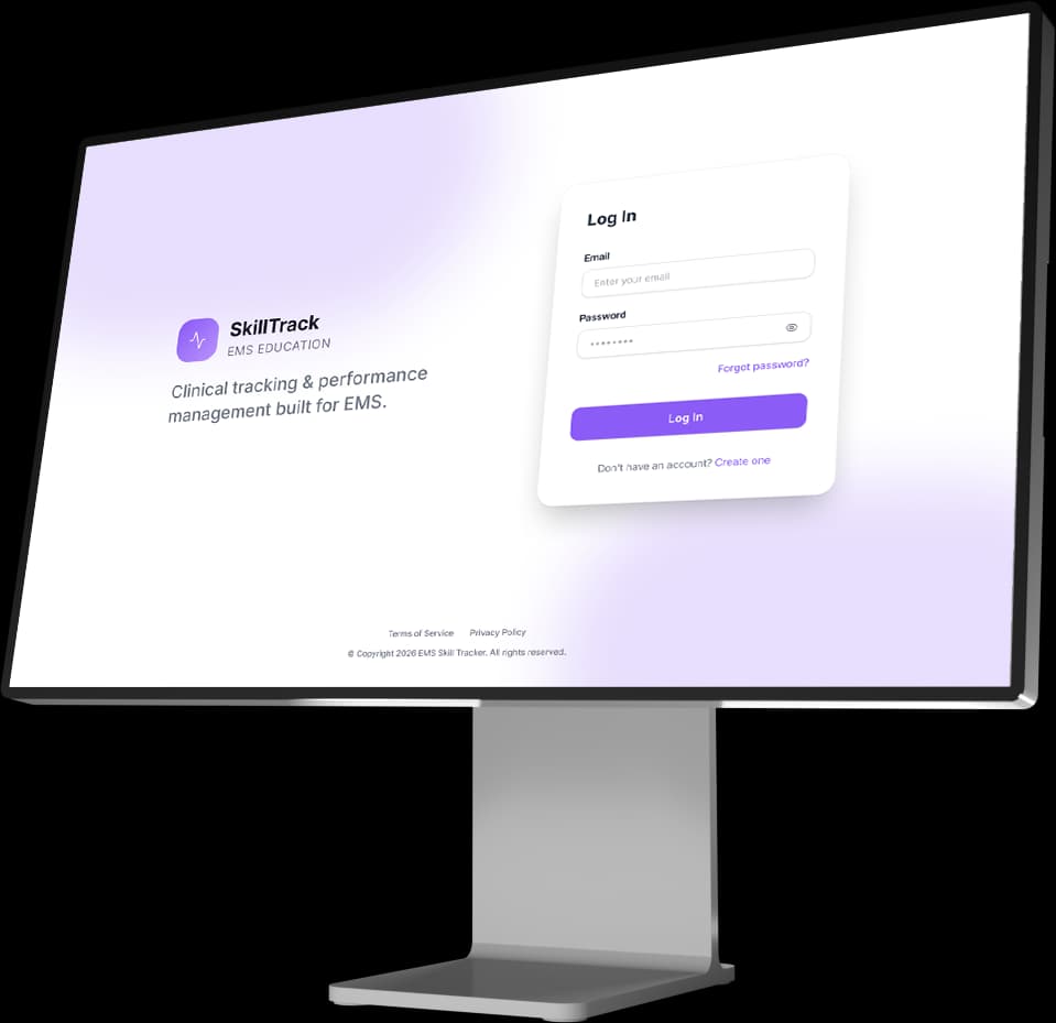 SkillTrack project mockup