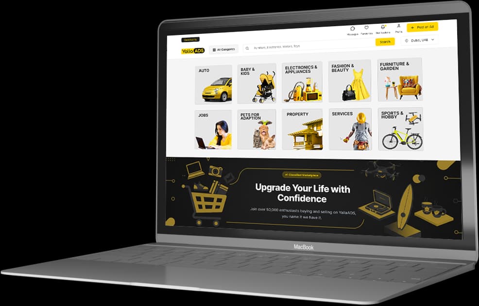 Yalla ADS project mockup